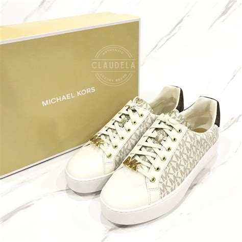 michael kors sneaker poppy lace up wit|Michael Kors poppy lace up.